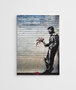 Wallity WY17 Banksy Lienzo Decorativo enmarcado 50 x 70 cm